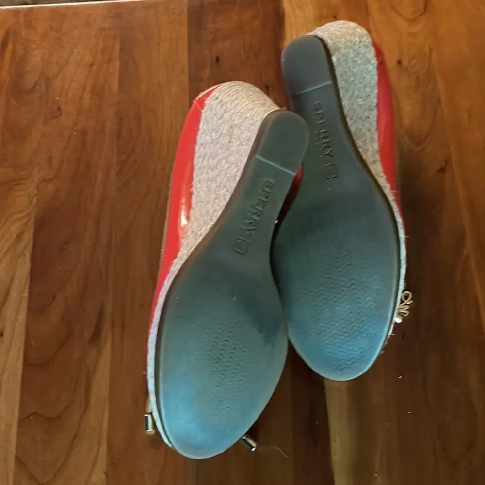 Millys for Sperry coral wedge espadrilles size 7